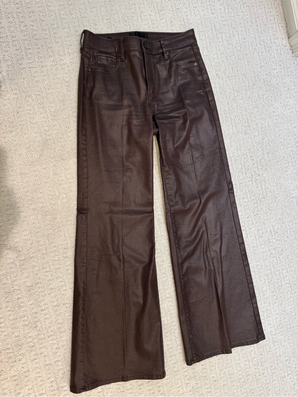 Women's Brown Wide-Leg Jeans